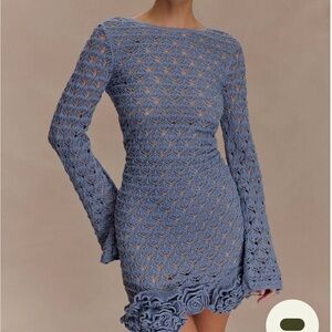 Knit Blue Meshki Dress